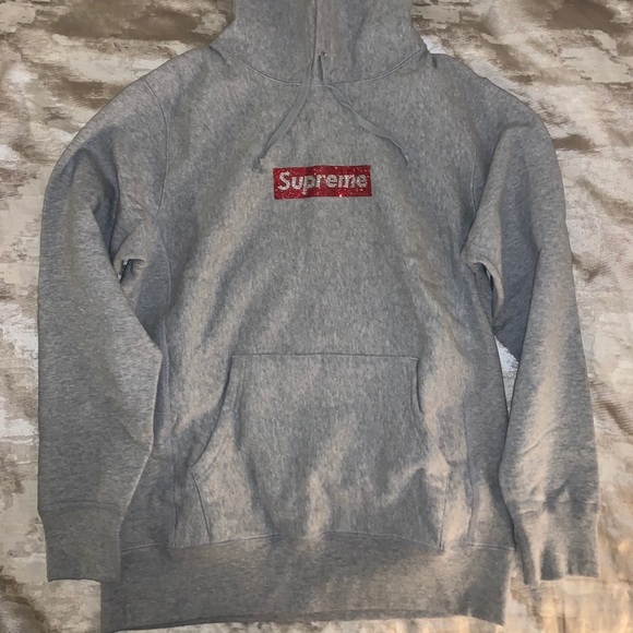 Supreme Swarovski Hoodie Size Large Legit - Picture 5 of 5